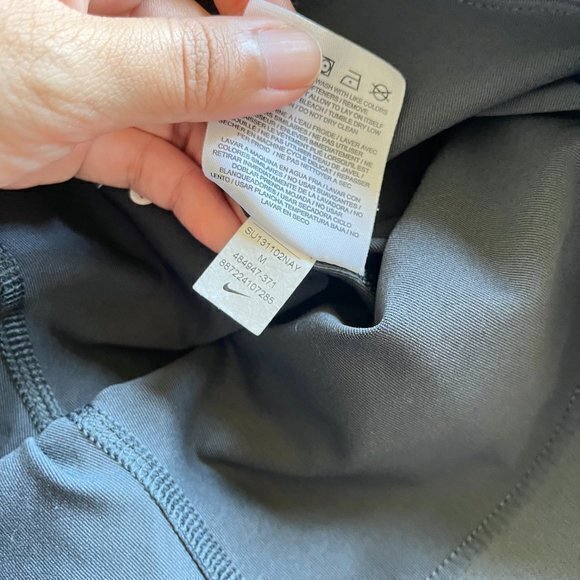 Nike Dri-Fit Double Shorts Womens Size M Teal Mesh Running Athletic Shorts‎ - Picture 5 of 5